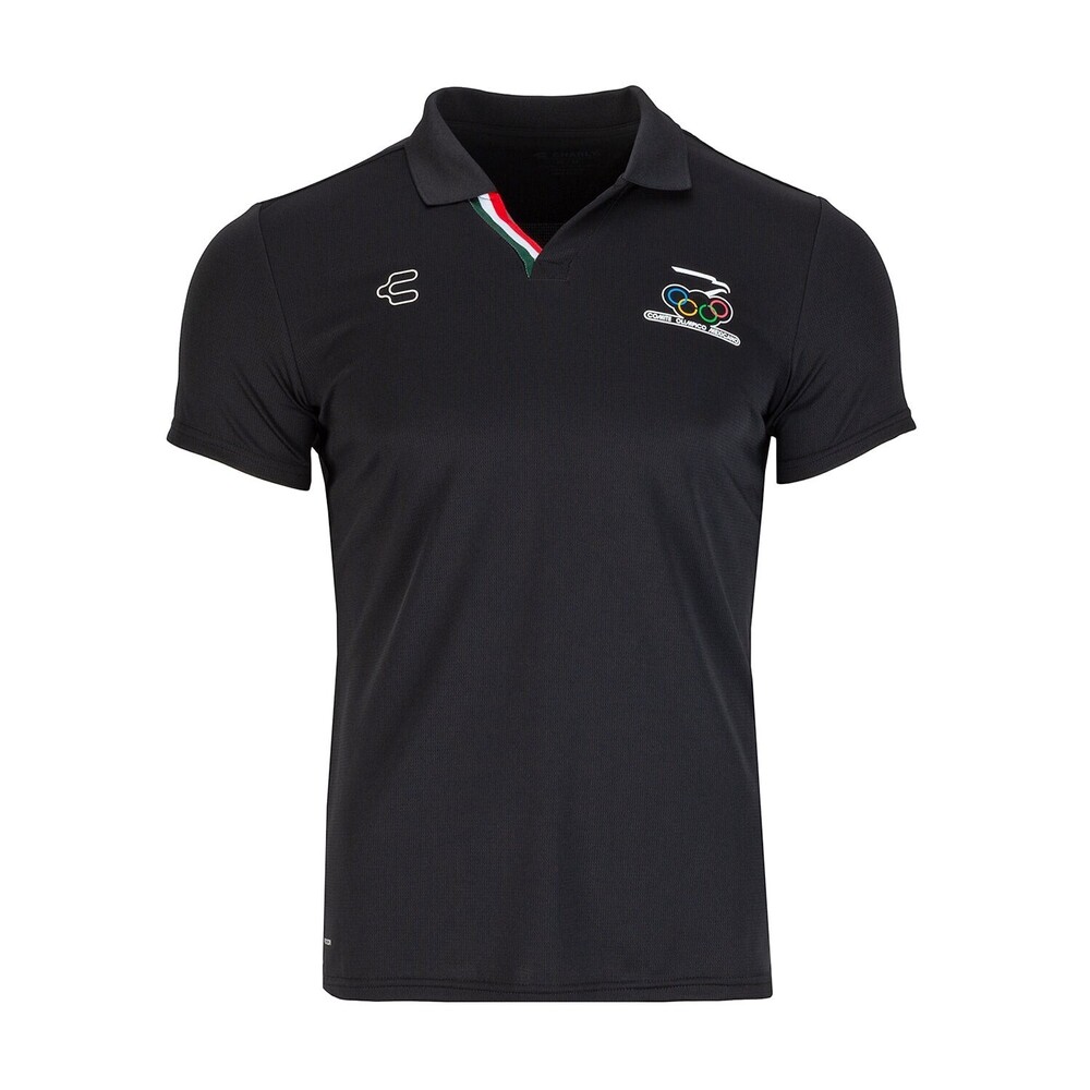 CHARLY Mens Mexico Olympics Polo , Black , M